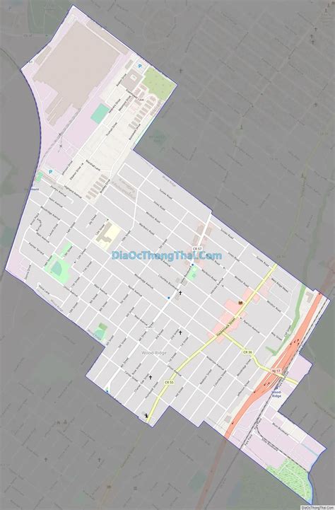 Map of Wood-Ridge borough - Thong Thai Real