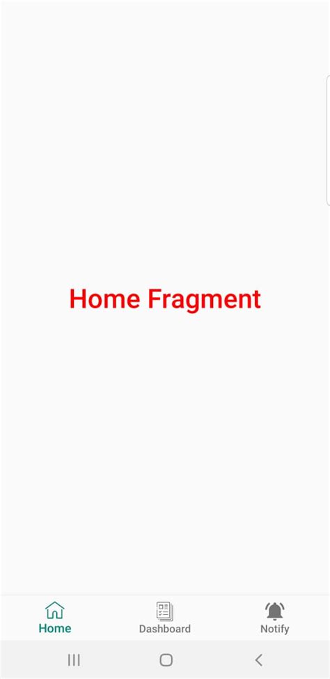 Add Bottom Navigation in Android Studio 的图像结果