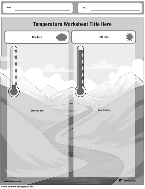 Free Temperature Worksheets: Thermometer & Conversion