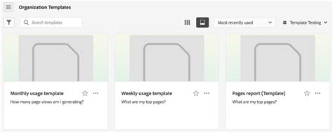 Create And Manage Templates | Adobe Analytics