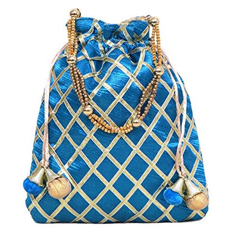 DUCHESS Women's Potli Bags (Blue) : Amazon.in: Fashion