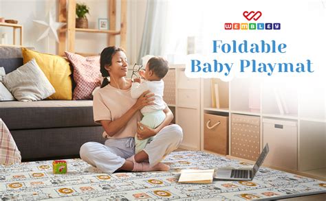 Wembley Baby Play Mat Double Sided Waterproof Floor Mat Playmat for ...