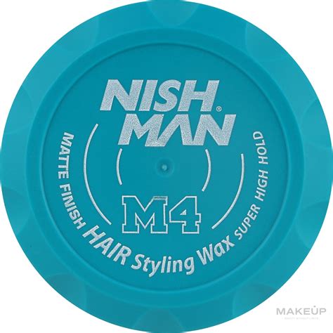 Nishman Matte Finish Super High Hold Wax M4 - Hair Styling Matte Wax ...