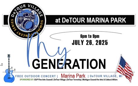 My Generation - Free Concert in DeTour Village, Marina Park, DeTour ...