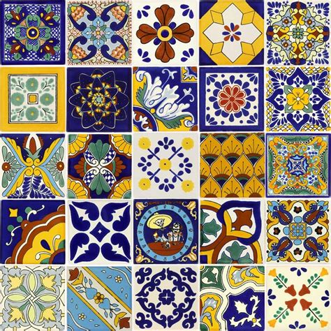 Tierra y Fuego Tile Set - Twenty-Five 25 4¼ x 4¼ | Ubuy India