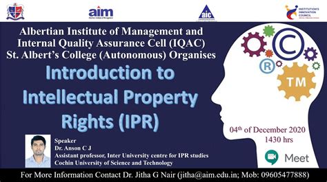 Introduction to Intellectual Property Rights (IPR) – St. Albert’s ...