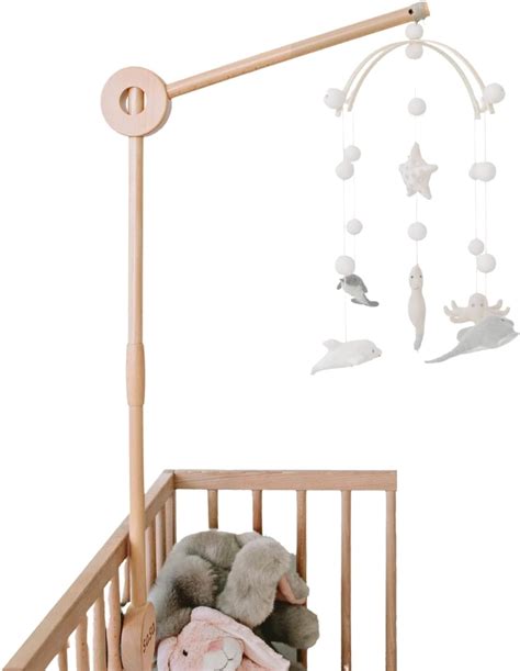 Amazon.com : Sasa Baby and Toddler Crib Mobile Arm - Wooden Mobile Arm ...