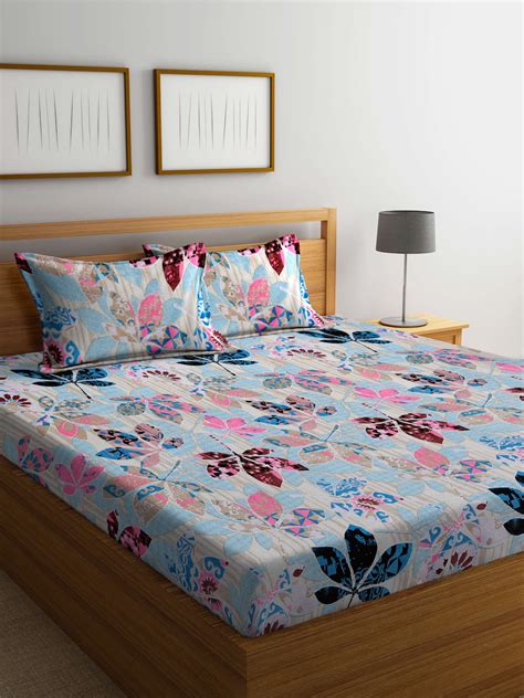 Super Soft Cotton Blend King Size Winter Double Bedsheet by Arrabi ...