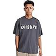 Buy London Hills Men's Casual Printed Round Neck, Oversized Style T ...