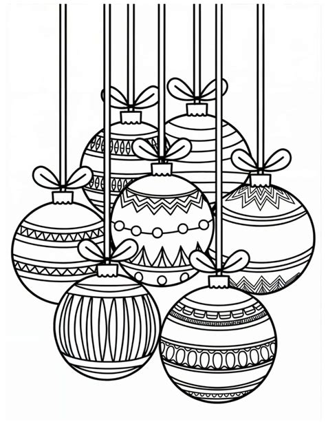 Free Coloring Pages Of Christmas Ornaments