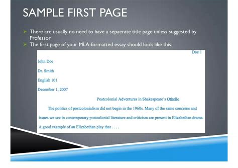 Image result for MLA Style Manual Examples