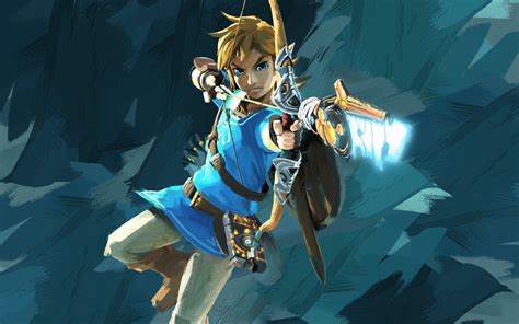 Link in Action - Breath of the Wild 4K Ultra HD Wallpaper