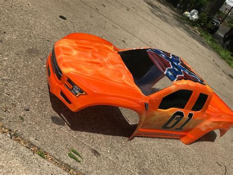 CUSTOM PAINTED XMAXX, X-MAXX, X MAXX BODY, GENERAL LEE 100% AIRBRUSH | #1913484904