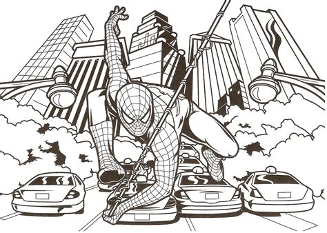 SPIDERMAN COLORING: PRINTABLE SPIDERMAN COLORING PICTURES