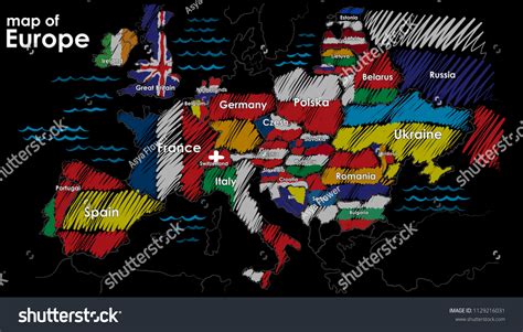 Europe Map Drawing 的图像结果