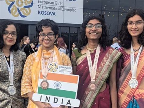 Indian team excels at EGMO 2025 with two bronze and two silver medals