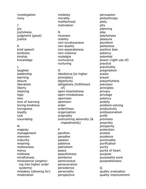 The master list of virtues and vices belief closet – Artofit