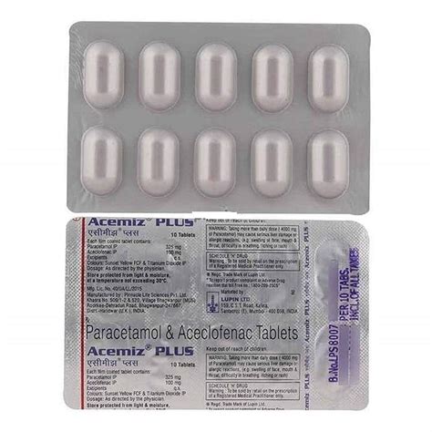 Acemiz Plus - Strip of 10 Tablets : Amazon.in: Health & Personal Care