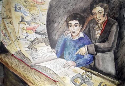 Иллюстрация Уроки истории в стиле книжная графика | Illustrators.ru