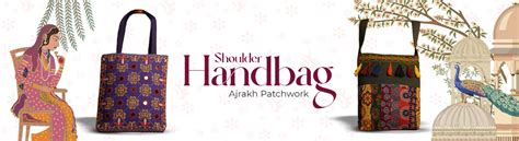Buy Ajrakh Shoulder Bags For Women | Shoulder Handbags
