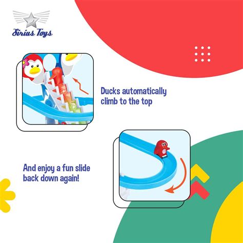 Sirius Toys Happy Penguin Track Toy Set with 3 Small Penguins for Kids ...