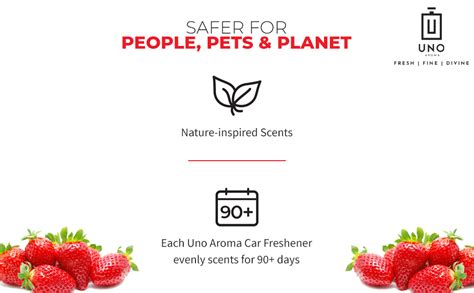 UNO AROMA Car Freshener Hanging With Strawberry Fragrance/Our Car ...