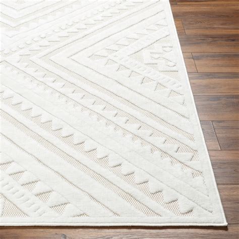 Livabliss 8 X 10 (ft) Cream Indoor/Outdoor Geometric Area Rug SFG2353 ...