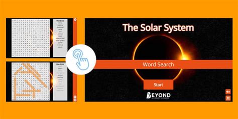 The Solar System Interactive Word Search