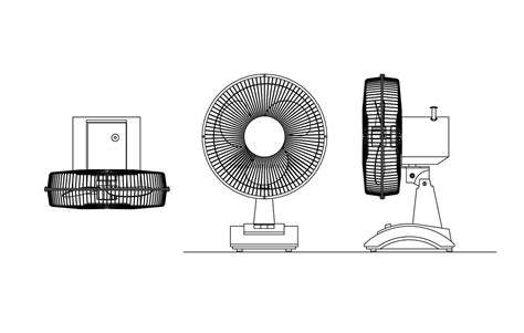 Image result for Desk Fan AutoCAD Exploded-View