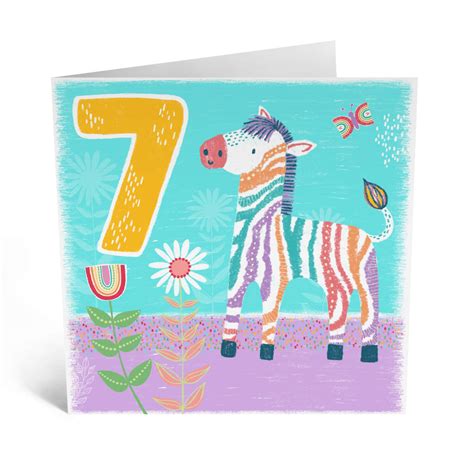 Buy Central 23 - Cute Birthday Card for Her - 7th Birthday Card ...