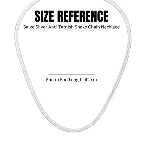 Salve Anti-Tarnish Silver Snake Chain Necklace