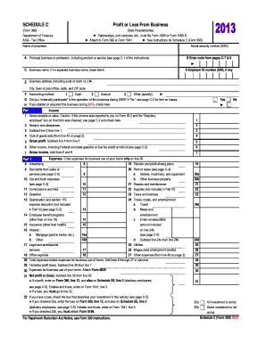18 Printable 2013 schedule c form Templates - Fillable Samples in PDF ...