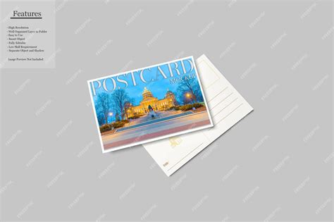 Premium PSD | A6 Postcard Mockup
