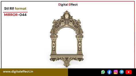 Mirror Design STL/RLF Files | CNC 3D Relief Models for Wood/Stone/MDF ...