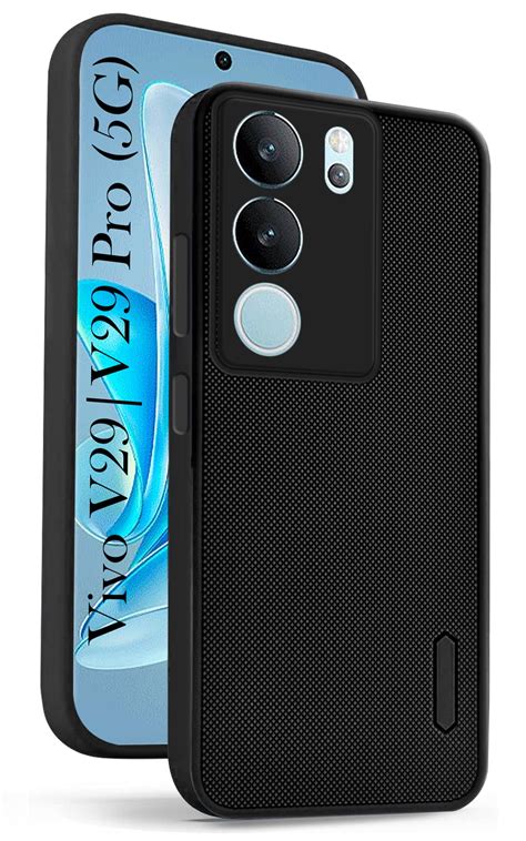 For Vivo V29 | Vivo V29 Pro 5G Back Cover Case Rubberised (Textured Gr ...