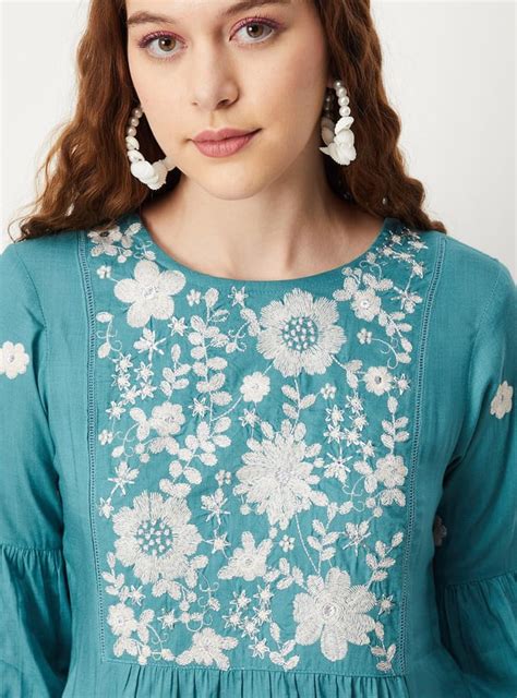 Buy Women Embroidered Melon Sleeve Tunic Online at just Rs. 799.0 ...