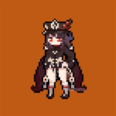 Pixel Art - Hu Tao Genshin Impact | HoYoLAB