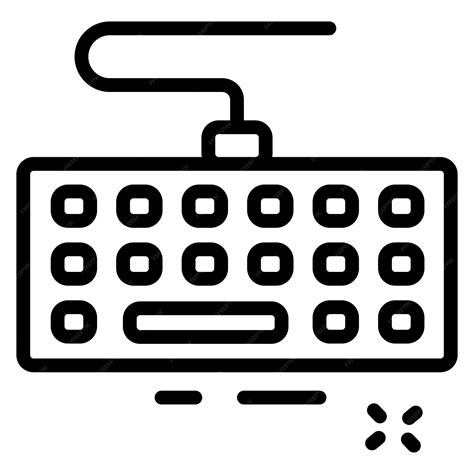 Computer Keyboard Vector Drawing 的图像结果