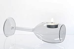 Wine Glass Tealight Candle Holder : Amazon.in