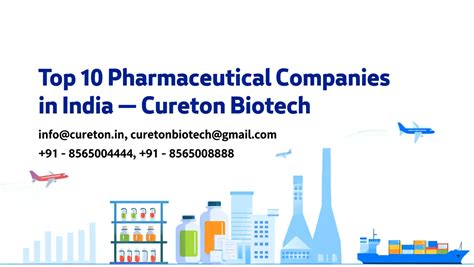 Top 10 Pharmaceutical Companies in India – Cureton Biotech
