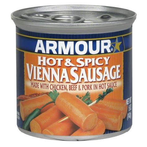 Armour Vienna Sausage, Hot & Spicy, 5 oz Can - Walmart.com