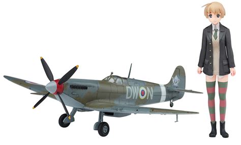 1/20 Strike Witches Lynette Bishop w/Spitfire Mk.IX (1/72) Plastic Mod ...