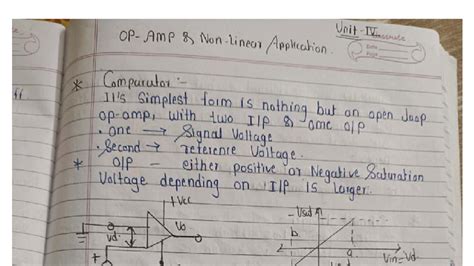 EC Notes Unit 4: Comparator Circuits and ADC Techniques - Studocu