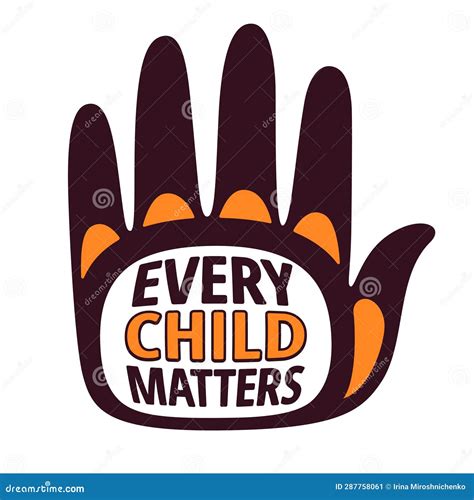 Every Child Matters Orange Shirt Day Design Stock Vector - Illustration ...