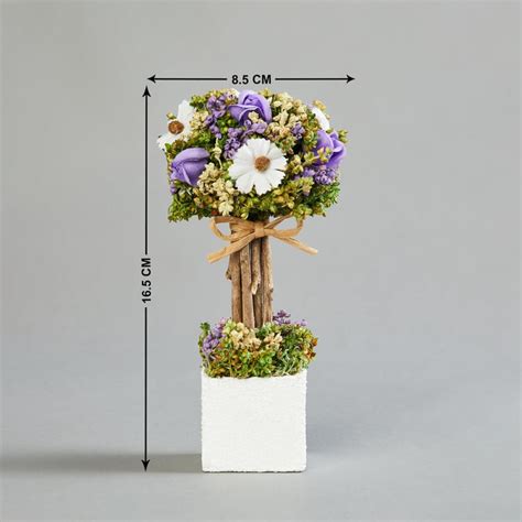 Buy Gardenia Artificial Cosmos Roses and Grass in Pot from Home Centre ...