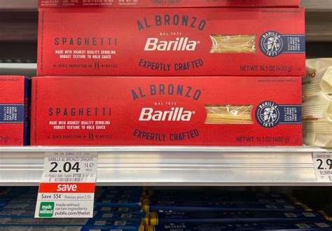 Barilla Al Bronzo Pasta Is FREE At Publix - iHeartPublix