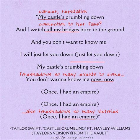 Happily Never After: Full Analysis of Taylor's "Castles Crumbling ...