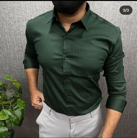 Mens Emerald Green Dress Shirt at Eve Hoad blog