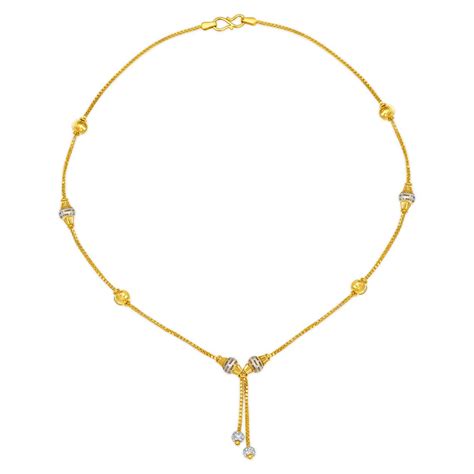 Rhodium Plated Gold Chain