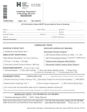 North York General Hospital Requisition - Fill Online, Printable ...
